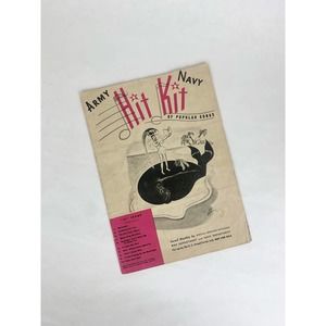 Vintage WW2 Ephemera Army Navy Hit Kit of Popular Songs Sheet Music Issue II